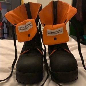 Poster girl flight boots